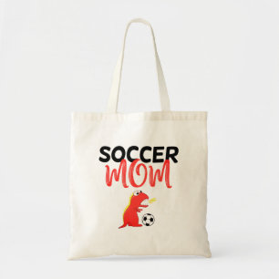 Bolso De Tela Madre del fútbol lindo dinosaurio T-Rex