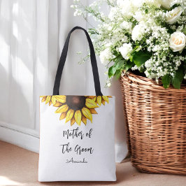 Bolso De Tela Madre del girasol del Boda Groom