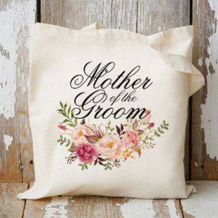 Bolso De Tela Madre del Groom Elegant Floral Rústica