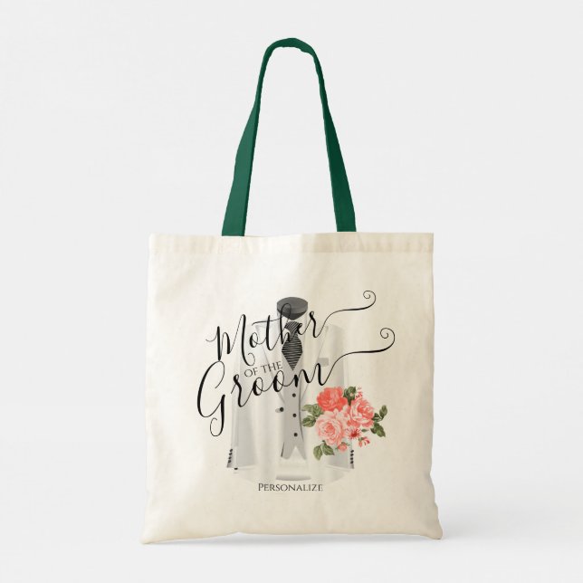 Bolso De Tela Madre del Groom - Fiesta de novias (Reverso)