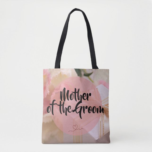 Bolso De Tela Madre del Groom - texto editable (Anverso)