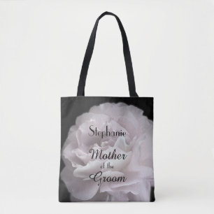 Bolso De Tela Madre del novio rosa pálido personalizado