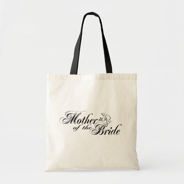 Bolso De Tela Madre del tote de la novia (Frente)