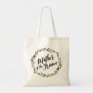 Bolso De Tela Madre del tote el   de la escritura de la hoja del