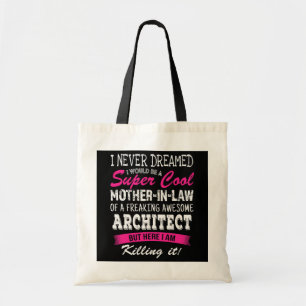Bolso De Tela Madre divertida en derecho de arquitecto que nunca