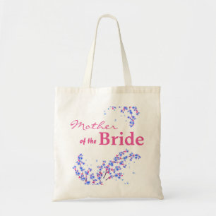 Bolso De Tela Madre floral de la novia Boda Tote Bag