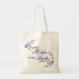 Bolso De Tela Madre floral de la novia Boda Tote Bag