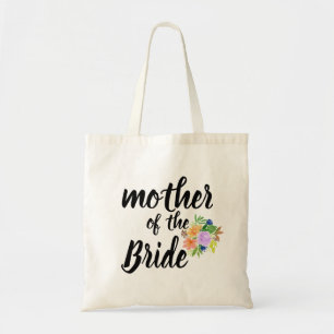 Bolso De Tela Madre floral personalizada de la novia
