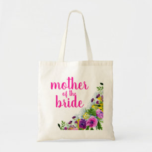 Bolso De Tela Madre floral personalizada de la novia