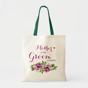 Bolso De Tela Madre floral rosa del Groom