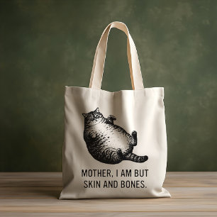 Bolso De Tela Madre Gata Soy Pero Solo Piel y Huesos Para Amante