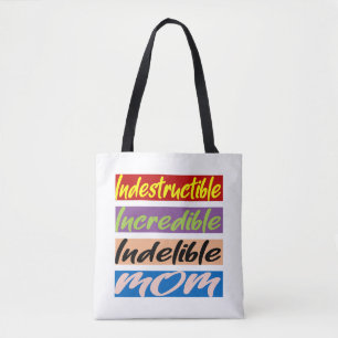 Bolso De Tela Madre Indestructible, Increíble, Indelible