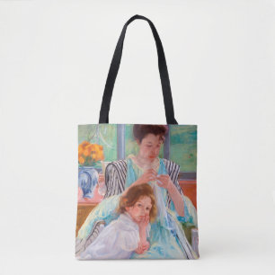 Bolso De Tela Madre joven masticando, Mary Cassatt