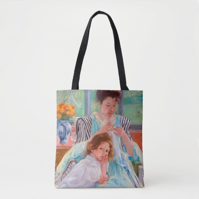 Bolso De Tela Madre joven masticando, Mary Cassatt (Anverso)