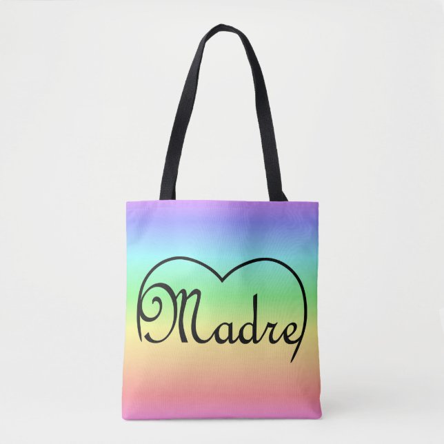 Bolso De Tela Madre madre italiana arco iris (Anverso)
