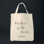 Bolso De Tela Madre personalizada de la novia<br><div class="desc">Madre personalizada de la bolsa de la novia</div>