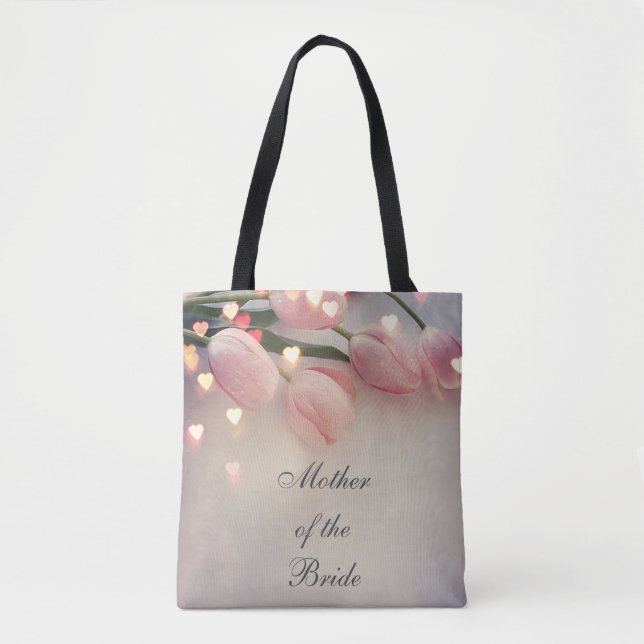 Bolso De Tela Madre rosa del Tote de novia (Anverso)