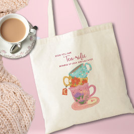 Bolso De Tela Madre Rosa linda, eres un amante del té
