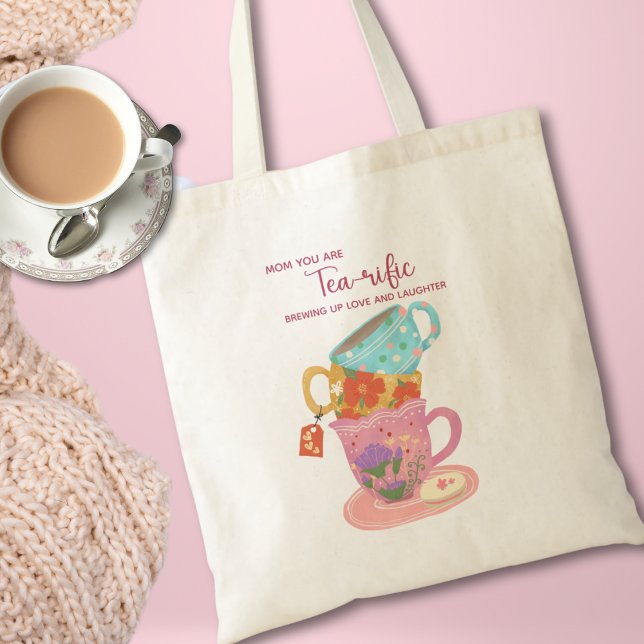 Bolso De Tela Madre Rosa linda, eres un amante del té (Subido por el creador)