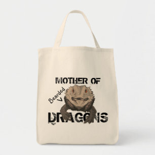 Bolso De Tela "Madre tote de los dragones barbudos"