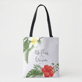 Bolso De Tela Madre tropical floral del Groom ID475