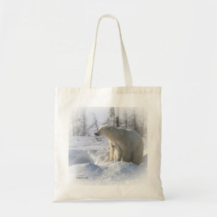 Bolso De Tela Madre y cachorro del oso polar