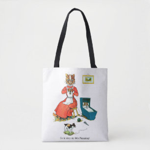 Bolso De Tela Madre y gato bebé, Louis Wain
