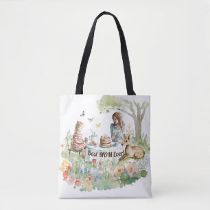 Bolso De Tela Madre y hija Fiesta de té
