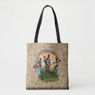 Bolso De Tela Madre y niño de África