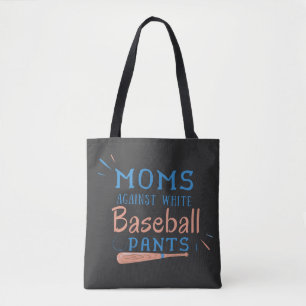 Bolso De Tela Madres Contra Pantalones Blancos de Béisbol