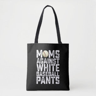 Bolso De Tela Madres Contra Pantalones Blancos de Béisbol Día de