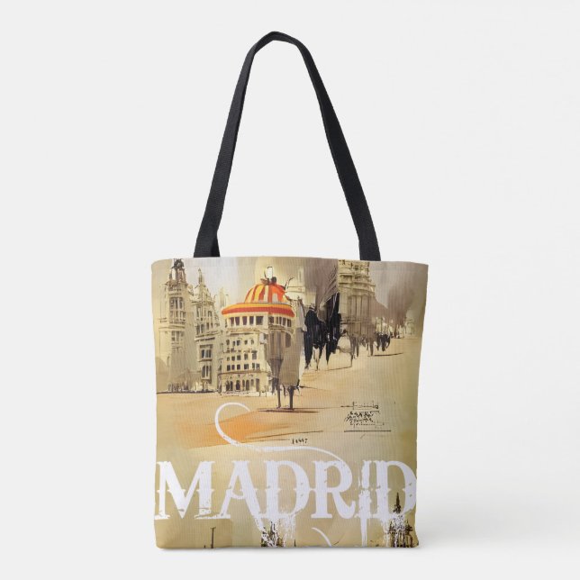 BOLSO DE TELA MADRID. ESPAÑA (Reverso)
