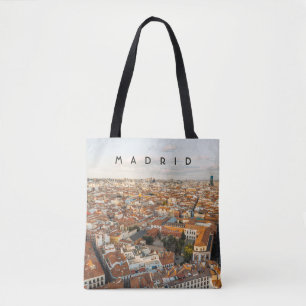 Bolso De Tela Madrid España Paisaje Urbano Aéreo Viajes