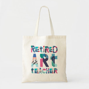 Bolso De Tela Maestra de Arte Jubilado enseñando regalo de jubil