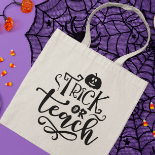 Bolso De Tela Maestra de calabaza de Halloween moderna de truco 