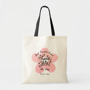 Bolso De Tela Maestra De Daisy Rosa Gracias Doy Tote Bag