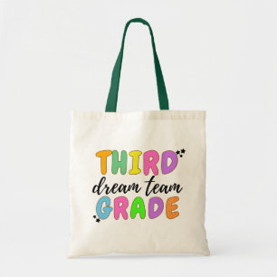 Bolso De Tela Maestra De Tercer Grado, De Vuelta A La Escuela, E