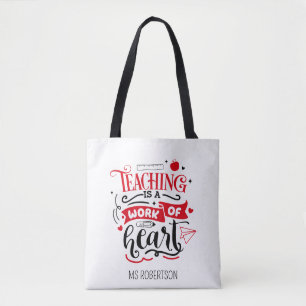 Bolso De Tela Maestra de Tipografía Moderna Gracias Personalizad