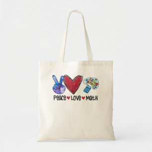 Bolso De Tela Maestra divertida de Peace Love Math