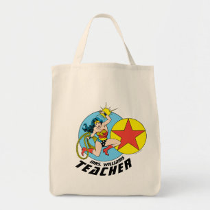 Bolso De Tela Maestra Estrella Roja Mujer Maravilla