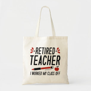 Bolso De Tela Maestra Jubilada Que Trabajé Mi Clase Fuera