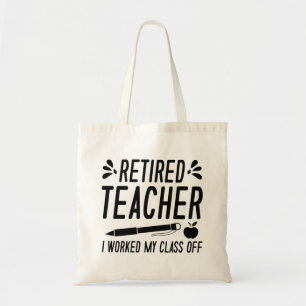 Bolso De Tela Maestra Jubilada Que Trabajé Mi Clase Fuera