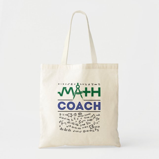 Bolso De Tela Maestría en Matemáticas de Tutor Maestra (Frente)