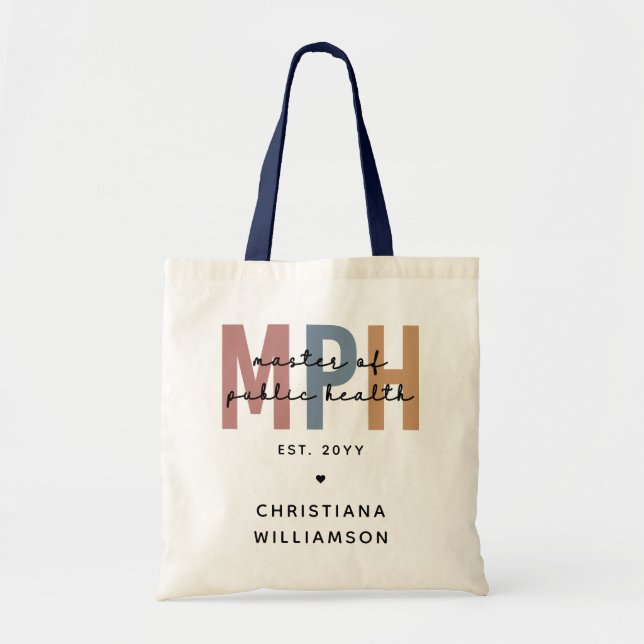Bolso De Tela Maestría en Salud Pública del Ministerio de Salud  (Frente)