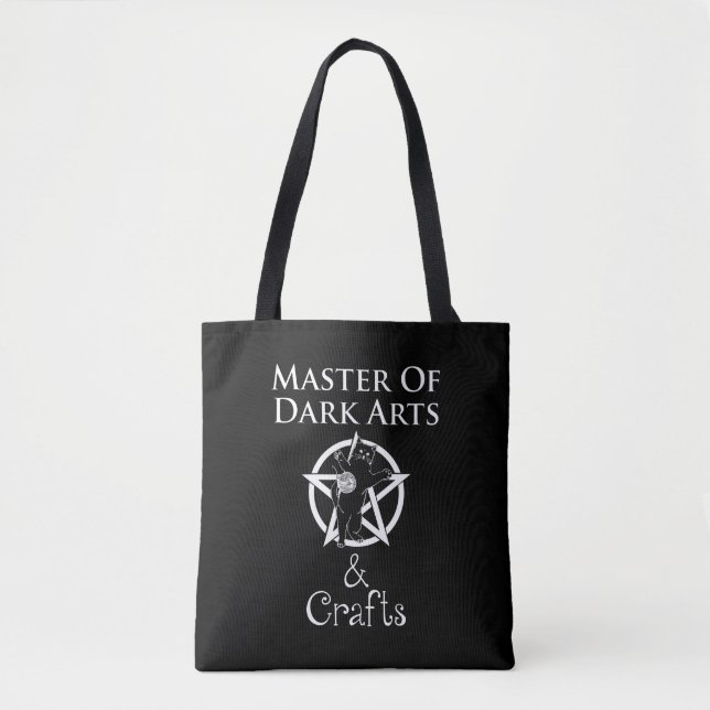 Bolso De Tela Maestro de Artes y Artesanías Oscuras (Anverso)