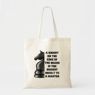 Bolso De Tela Maestro de Wisdom de la estrategia de ajedrez de B