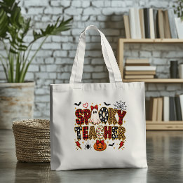 Bolso De Tela Maestro Espeluznante Halloween | Mezcla de Impresi