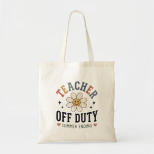 Bolso De Tela Maestro Fuera de Servicio Fin del Verano Divertido