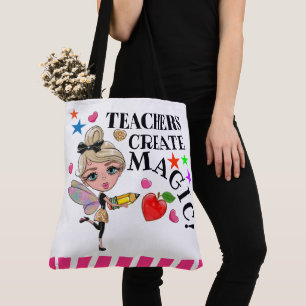 Bolso De Tela Maestros Crear magia - Ver Atrás -