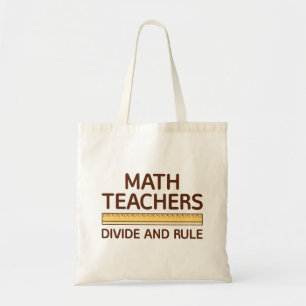 Bolso De Tela Maestros De Matemáticas Dividen Y Gobernan